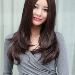 C1134 วิกผมเเสกกลางเห็นหนังศรีษะ สไลด์ปลาย