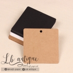 ป้ายแท็กกระดาษคราฟท์ 100 ใบ ไม่พิมพ์ ป้ายห้อย ป้ายกระดาษเปล่า ป้ายแท็กเปล่า