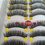V-038 ขนตา(ราคาส่ง) ขั้นต่ำ 15 เเพ็ค คละเเบบได้ (ขนยาวกว่าเดิม)