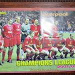 โปสเตอร์นักฟุตบอล ทีมลิเวอร์พูล แชมป์เปี้ยนลีก2001 2002