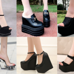 รองเท้าส้นสูงสีดำ