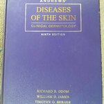 หนังสือปกแข็ง โรคผิวหนัง Andrews' Diseases of the Skin: Clinical Dermatology 9th Edition