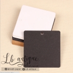 ป้ายแท็กกระดาษดำ 100 ใบ ไม่พิมพ์ ป้ายห้อย ป้ายกระดาษเปล่า ป้ายแท็กเปล่า