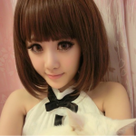 C1112 วิกผมบ๊อบสั้น หน้าม้า ยาวเกือบถึงไหล่