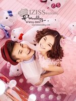 **พรีออเดอร์**รหัส PW064 ชุดถ่ายพรีเว็ดดิ้ง (pre wedding dress) ชุดแฟนตาซีชายหญิง "ธีมสีชมพู"