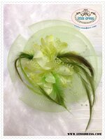 **พร้อมส่ง**หมวกดอกไม้ตาข่ายสีเขียวผสมเฟอร์ ตกแต่งขนนกสีดำ ใช้เป็นพร็อพสำหรับประดับผมประกอบชุดสไตล์เจ้าหญิง นางฟ้า เจ้าสาว หรือใส่เดินขบวนพาเหรด กีฬาสี สวยมากๆค่ะ