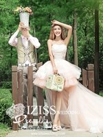 **พรีออเดอร์**รหัส PW053 ชุดถ่ายพรีเว็ดดิ้ง (pre wedding dress) ชุดแฟนตาซีชายหญิง "ธีมสีขาวพีช"