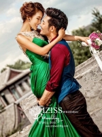 **พรีออเดอร์** PW075 ชุดถ่ายพรีเว็ดดิ้ง (pre wedding dress) ชุดแฟนตาซีชายหญิง "ธีมสีเขียว"