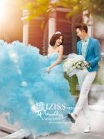 **พร้อมส่ง** PW094 ชุดถ่ายพรีเว็ดดิ้ง (pre wedding dress) ชุดแฟนตาซีชายหญิง "ธีมสีฟ้า"