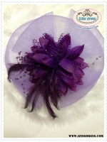 **พร้อมส่ง**หมวกดอกกุหลาบตาข่ายสีม่วงผสมเฟอร์ ตกแต่งขนนกสีดำ ใช้เป็นพร็อพสำหรับประดับผมประกอบชุดสไตล์เจ้าหญิง นางฟ้า เจ้าสาว หรือใส่เดินขบวนพาเหรด กีฬาสี สวยมากๆค่ะ