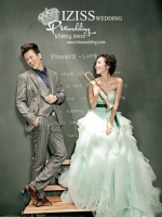 PW112 - Pre order ชุดคู่ถ่ายพรีเวดดิ้ง (prewedding dress) & ชุดแต่งงานแฟนซี (Fancy wedding dress)ชายหญิง "ธีมสีเขียว-เทา"