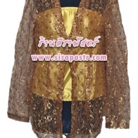 เสื้อลูกไม้ ภาคใต้-สีน้ำตาล (size-XXL) *ไม่รวมเกาะอก / รายละเอียดสินค้าในหน้าฯ