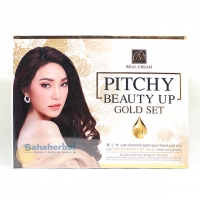 พิชชี่ บิวตี้ อัพโกลด์ เซท ราคา 1 กล่อง ๆ ละ 1250 บาท