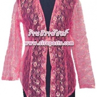 เสื้อลูกไม้ ภาคใต้-สีชมพู *size-M