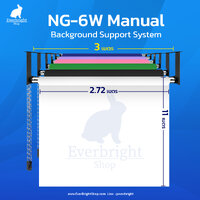 โครงฉากโซ่ดึง 6 แกน +ฉากกระดาษขนาด 2.72x11M 6 ม้วน (แจ้งสีที่ต้องการในหมายเหตุ)