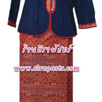 ชุดอีสาน B2-34-A (เสื้อฯสีกรม-รอบอก 34 นิ้ว/ผ้าถุงฯ-เอว 32 นิ้ว *ตรวจสอบรายละเอียดในหน้าสินค้า)