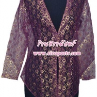 เสื้อลูกไม้ ภาคใต้-สีม่วง *size-L
