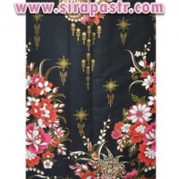 ผ้าถุงป้าย มาเลเซีย/ภาคใต้ สีดำ ขนาดเอว 30 นิ้ว