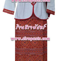ชุดอีสาน W3-34-B (เสื้อฯสีขาว-รอบอก 34 นิ้ว/ผ้าถุงฯ-เอว 32 นิ้ว+ผ้าพาด *ตรวจสอบรายละเอียดในหน้าสินค้า)