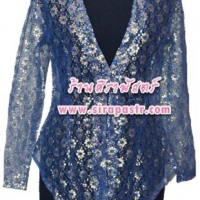 เสื้อลูกไม้ ภาคใต้-สีน้ำเงิน *size-L