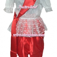 ชุดไทย ร.5-3 (เสื้อฯสีขาว+โจงฯผ้ามัน+ผ้าพาด) *ระบุ size เสื้อฯและโจงฯ
