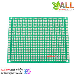 แผ่น PCB อเนกประสงค์สีเขียวแบบ 1 ด้าน ขนาด 7x9 cm