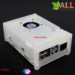 Raspberry Pi 4 Case พร้อมพัดลมระบายความร้อน Raspberry Pi4 shell transparent acrylic installable fan raspberry pi 4 case