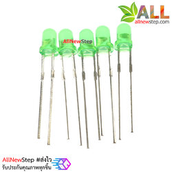 LED ขนาด 3mm สีเขียว จำนวน 5 ดวง