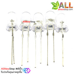 ไฟ led 5mm สีขาว LED white แบบใส ไฟเลี้ยง 3-3.2v จำนวน 5 ชิ้น