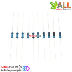 Resistor 100 Ohm 0.25W 1% ตัวต้านทาน ค่า 100 โอห์ม 0.25W 100r คลาดเคลื่อน 1% จำนวน 10 ชิ้น