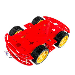 Smart Car 4WD double layer รถ Smart Car 2 ชั้น 4 ล้อ สีแดง