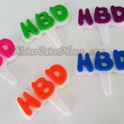 เทียนวันเกิด HBD แบบที่ 2