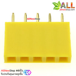 Pin header Female Header Single Row 2.54mm 5p Pin1x5 สีเหลือง