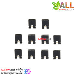 จัมเปอร์สีดำ Mini Jumper 2 Pins Female Pitch 2.54mm Black Color จำนวน 10 ชิ้น