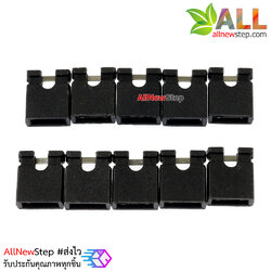 จัมเปอร์ สีดำ Mini Jumper 2 Pins Female Pitch 2.54mm จำนวน 10 ชิ้น