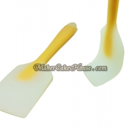 ไม้พายซิลิโคนทั้งชิ้นแบบโปร่งแสง