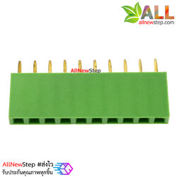 Pin header Female Header Single Row 2.54mm 10p Pin1x10 สีเขียว