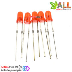 LED ขนาด 3mm สีแดง จำนวน 5 ดวง