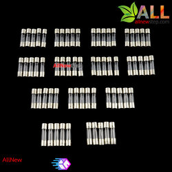 Fuse 5x20 ฟิวส์แพ็ค 0.1-20A 13 ค่า อย่างละ 5 ชิ้น รวม 65 ชิ้น