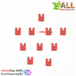 จัมเปอร์สีแดง Mini Jumper 2 Pins Female Pitch 2.54mm Red Color จำนวน 10 ชิ้น