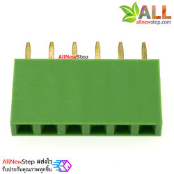 Pin header Female Header Single Row 2.54mm 6p Pin1x6 สีเขียว