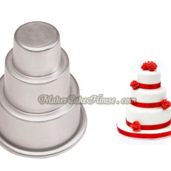 พิมพ์เค้กมินิอลูมิเนียม 3 ชั้น