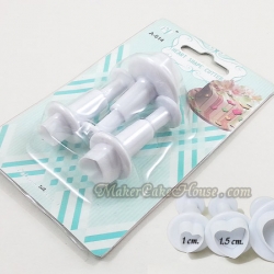 พิมพ์กดลายฟองดอง / พิมพ์กดกัมเพส รูปหัวใจ