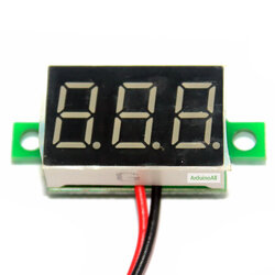 Mini Digital Voltmeter DC 4.5-30V Voltage Meter Voltmeter 4.5-30V ดิจิตอล โวลต์มิเตอร์ 4.5-30V สีเหลือง ขนาด 0.3