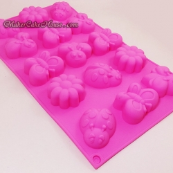 พิมพ์ซิลิโคนรูปเต่าทองและผีเสื้อ