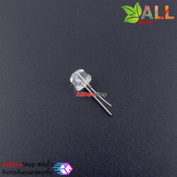 Super bright LED lamp 8mm หลอดไฟ LED ขนาด 8mm สีขาว 0.5W จำนวน 5 ดวง