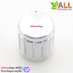 หัวจุกที่หมุนสำหรับตัวต้านทานปรับค่าได้ สีเงิน