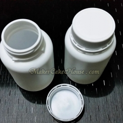 กระปุกยา อาหารเสริม สีขาวฝาเกลียว แบบล็อคกันขโมย 150 ml. ( ราคา 10 ชิ้น )