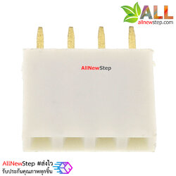 Pin header Female Header Single Row 2.54mm 4p Pin1x4 สีขาว