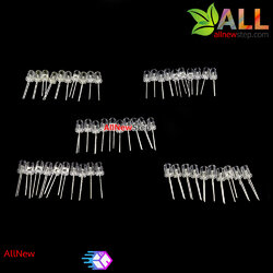 Transparent 5mm LED package ชุด LED 5 สีแบบใส อย่างละ 10 ชิ้น รวม 50 ชิ้น